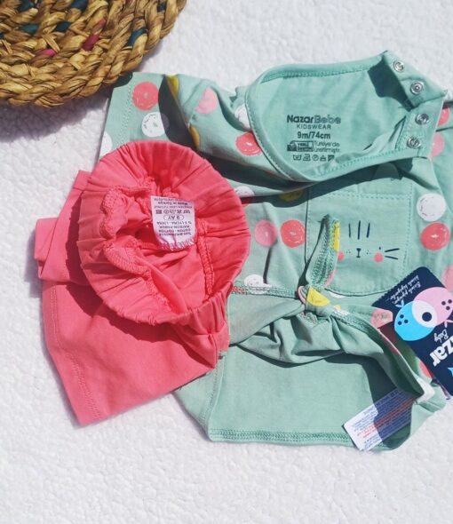 ست دو تیکه -طرح گره ای -برند Nazar BABY🇹🇷 - تصویر 7