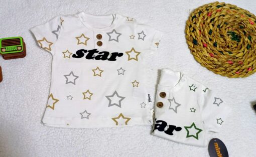 ست دو تیکه -طرح ستاره-برند Nazar BABY🇹🇷 - تصویر 8
